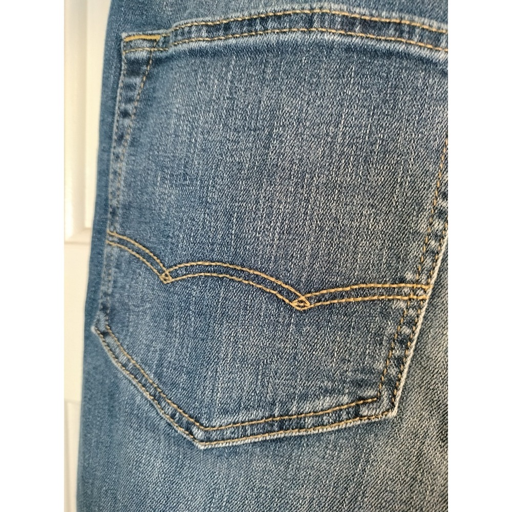 American Eagle Men's Distressed Denim Shorts 36 Patched Rip & Repair Raw Hem - Picture 12 of 16